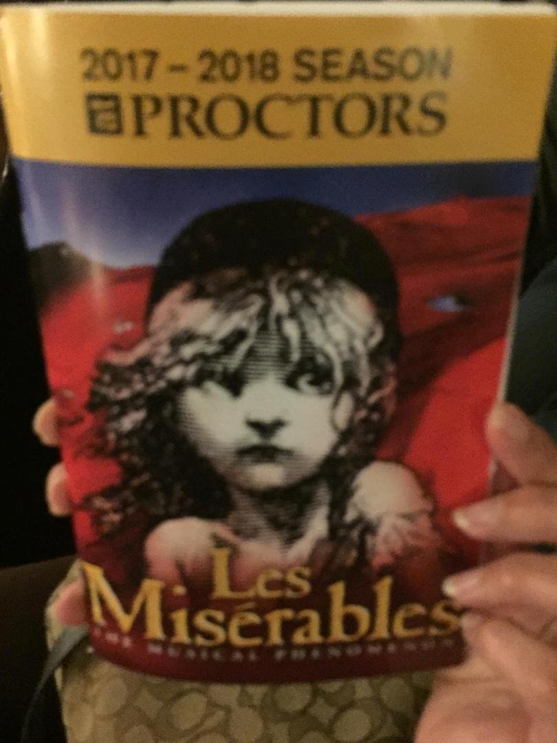 Intermission! Snowing outside!