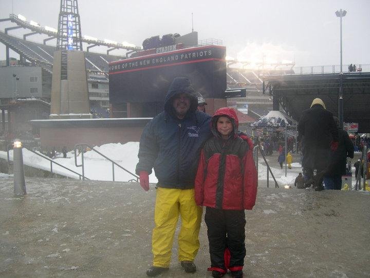 My son Alex & me at Pats game