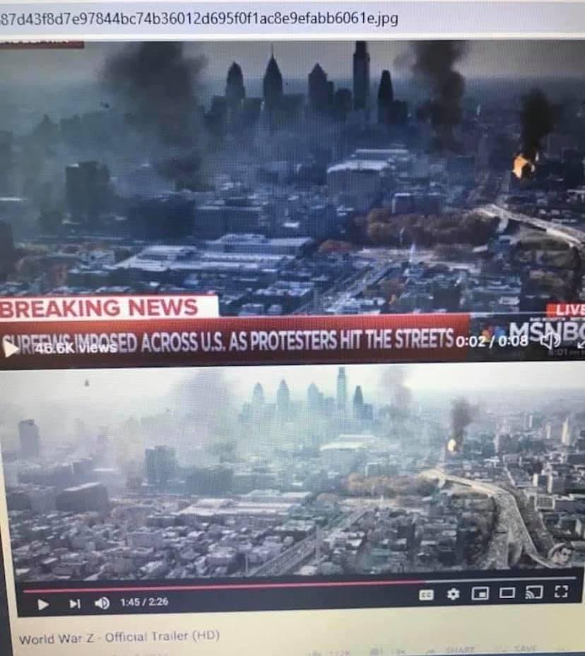 Ok...has anyone else seen the “Breaking News” on MSNBC?  They took the pic from a movie!  Do you get it now?