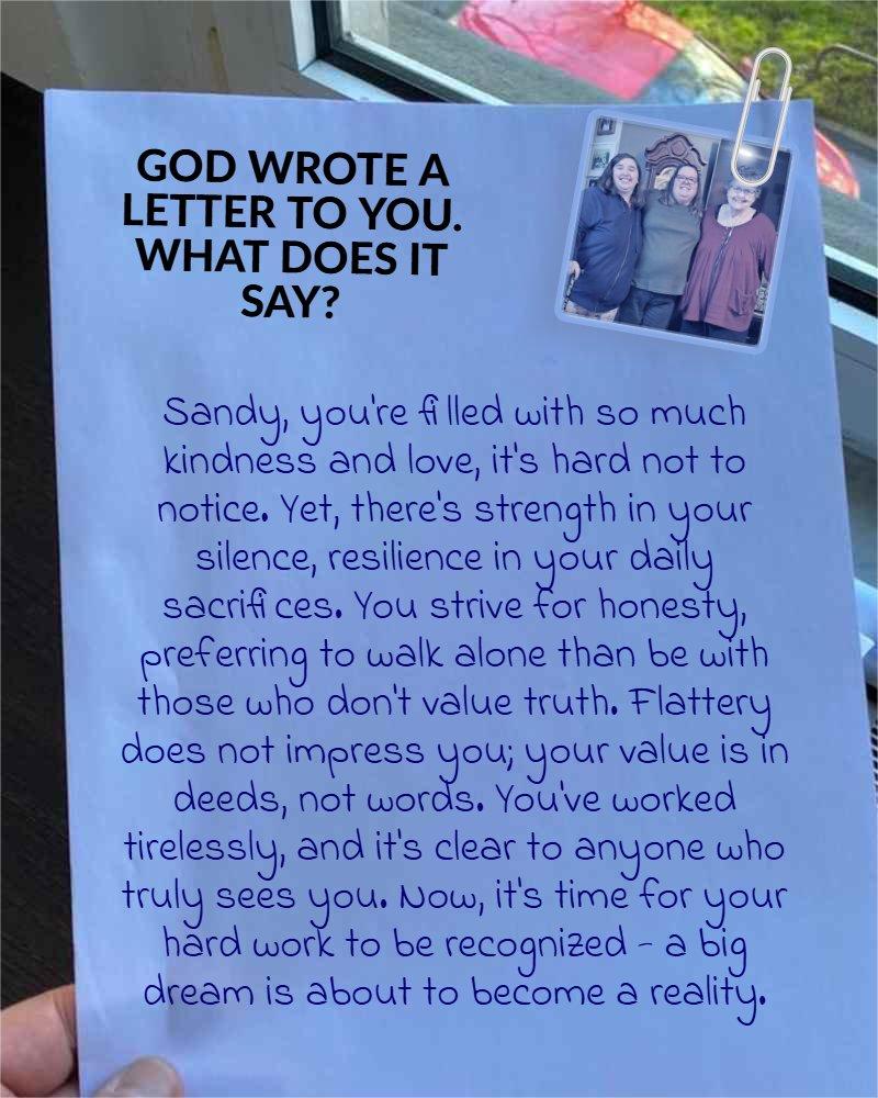 God Wrote A Letter To You. What Does It Say?