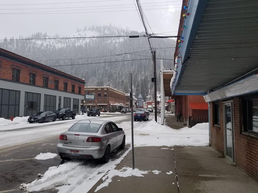 Morning in Wallace, ID.