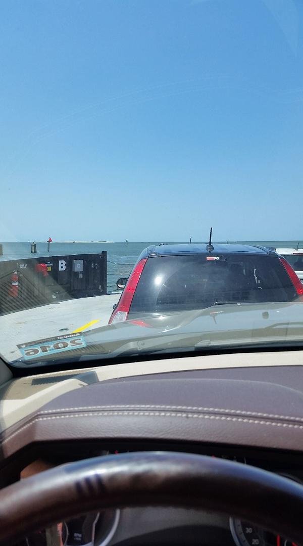 On the ferry to Ocracoke.