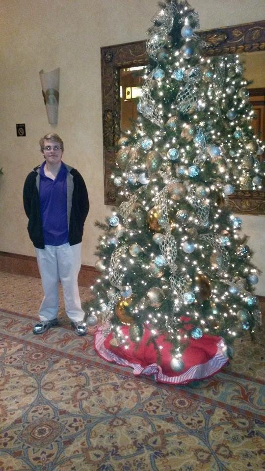 Andy at The Texas Station Hotel Lobby Las Vegas. On to the J B Tournament.