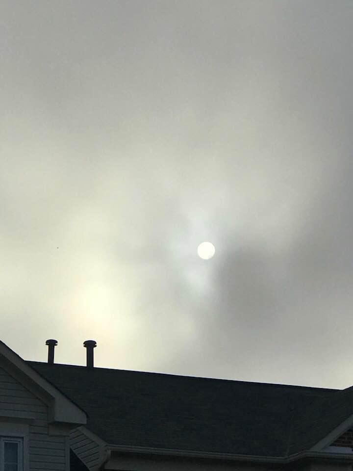 The sun right now