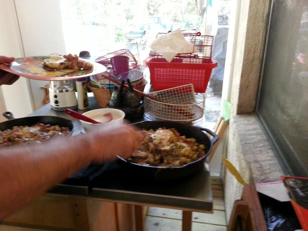 My Son the outdoor chef
Awsome great breakfast