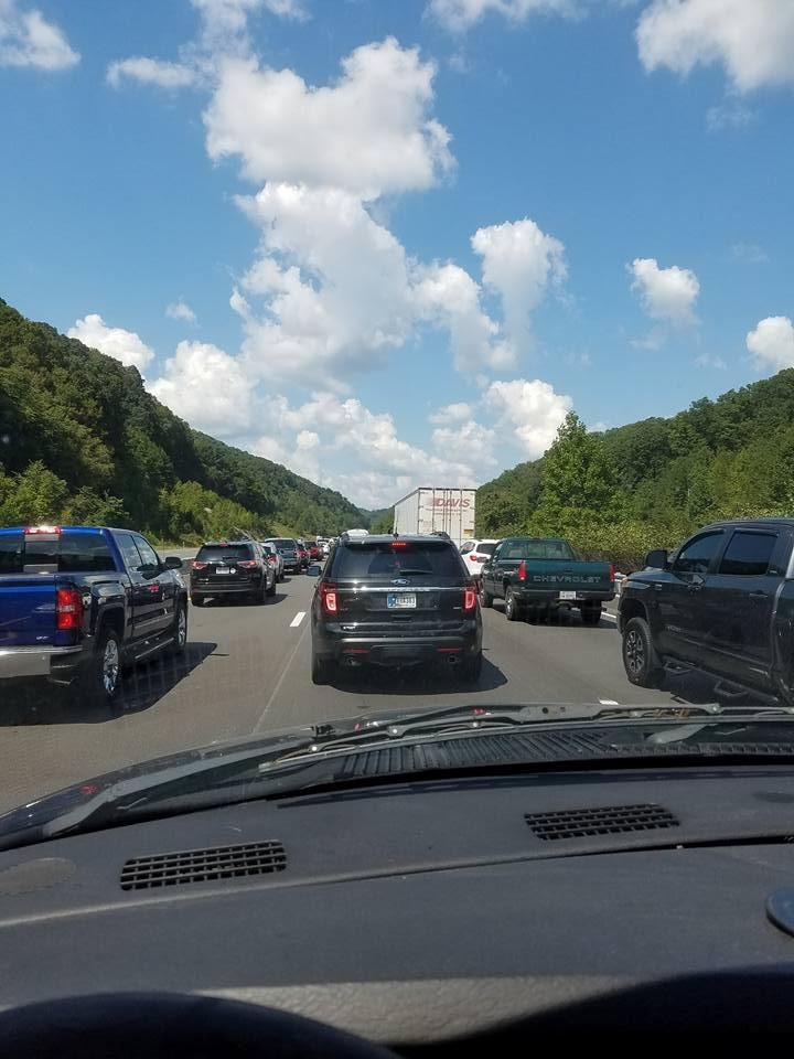 75 north at the 49 in Kentucky, it's always like this