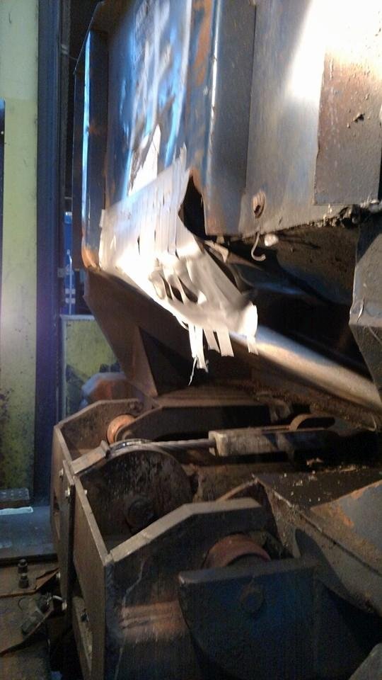 Ah yes, The boys in container repair have discovered the joy of using duct tape