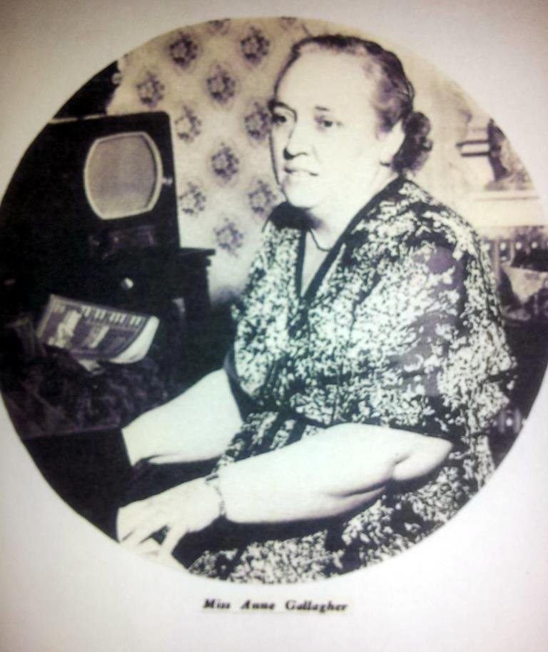Anne Gallagher joined St. John's Parish as organist,vocalist and conductor of the church choir 1940's. It was probably the late 40's when I believe she wrote the music and lyrics to "MANAYUNK". I remember it from then.  I g