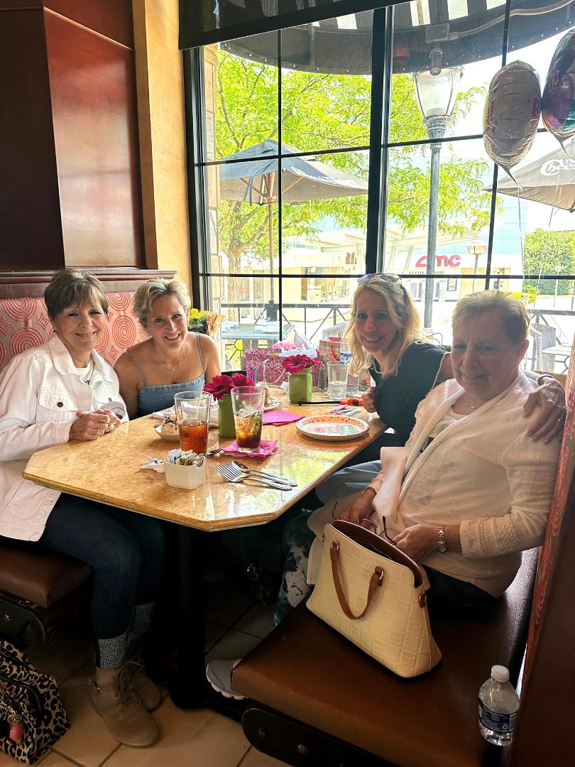 Celebrating our Cindi's birthday at cheesecake factory in Columbia !!