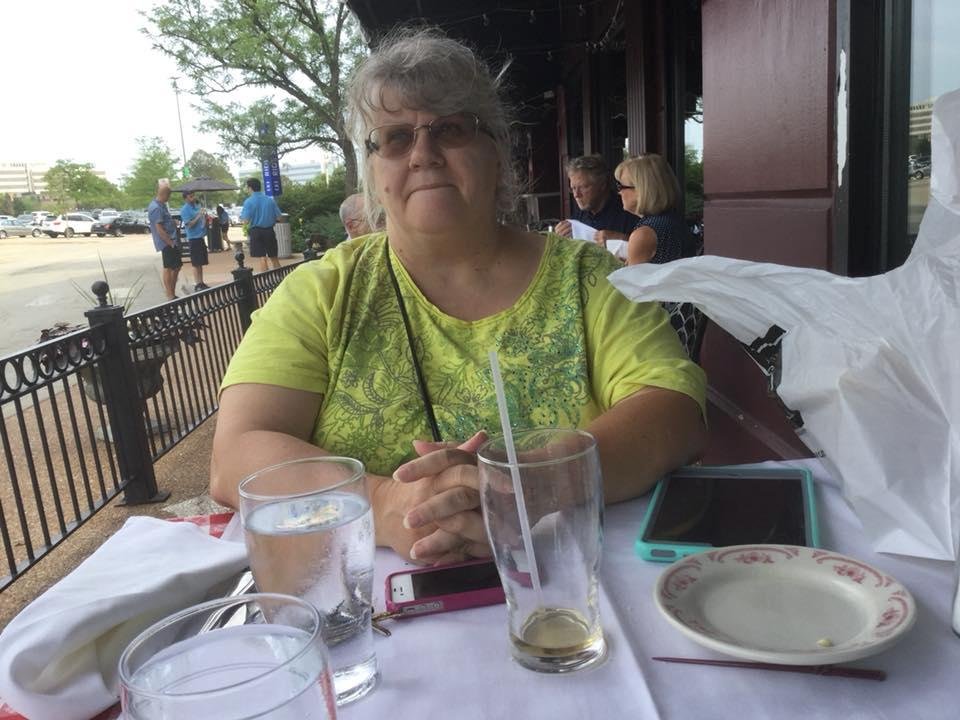 Just a nice outdoor lunch to say thank you for all Sandy does for me.