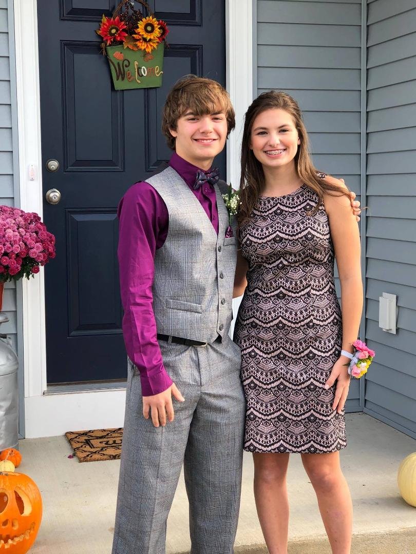 my handsome grandson and his date