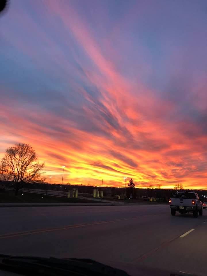 Sunset over Bloomington Indiana