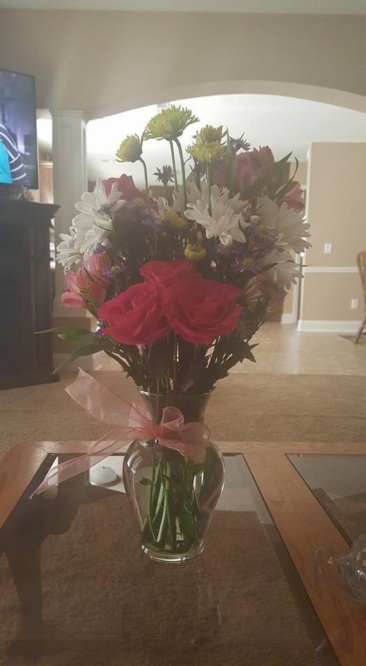 Thank you LeeAnna Stegeman for my beautiful Mothers Day flowers.  You are already spoiling me and you and Joshua Colboth are not even married yet.