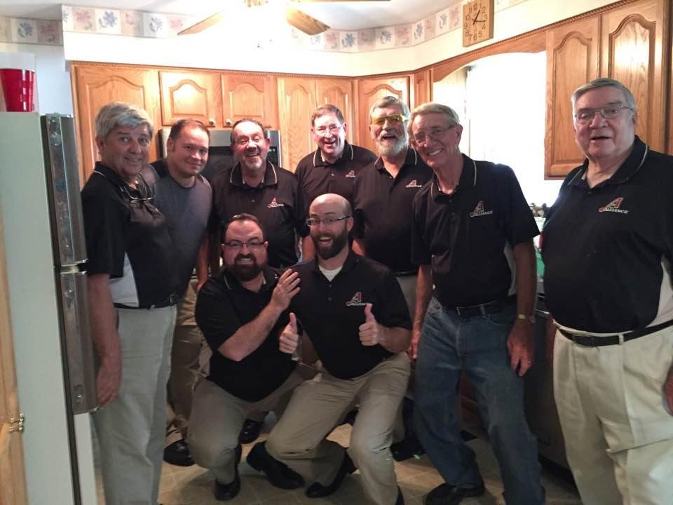 Fun times with hubby Larry Icenogle at Denny and Pat Sagar's home following an Alliance performance at their church. Enjoyed the Sagars' hospitality and delicious cookout. The Alliance's performance was stellar, as always!
