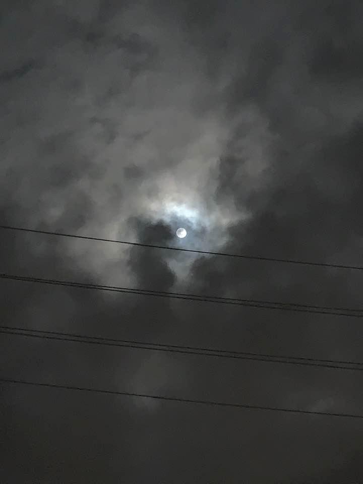 My poor cloudy moon