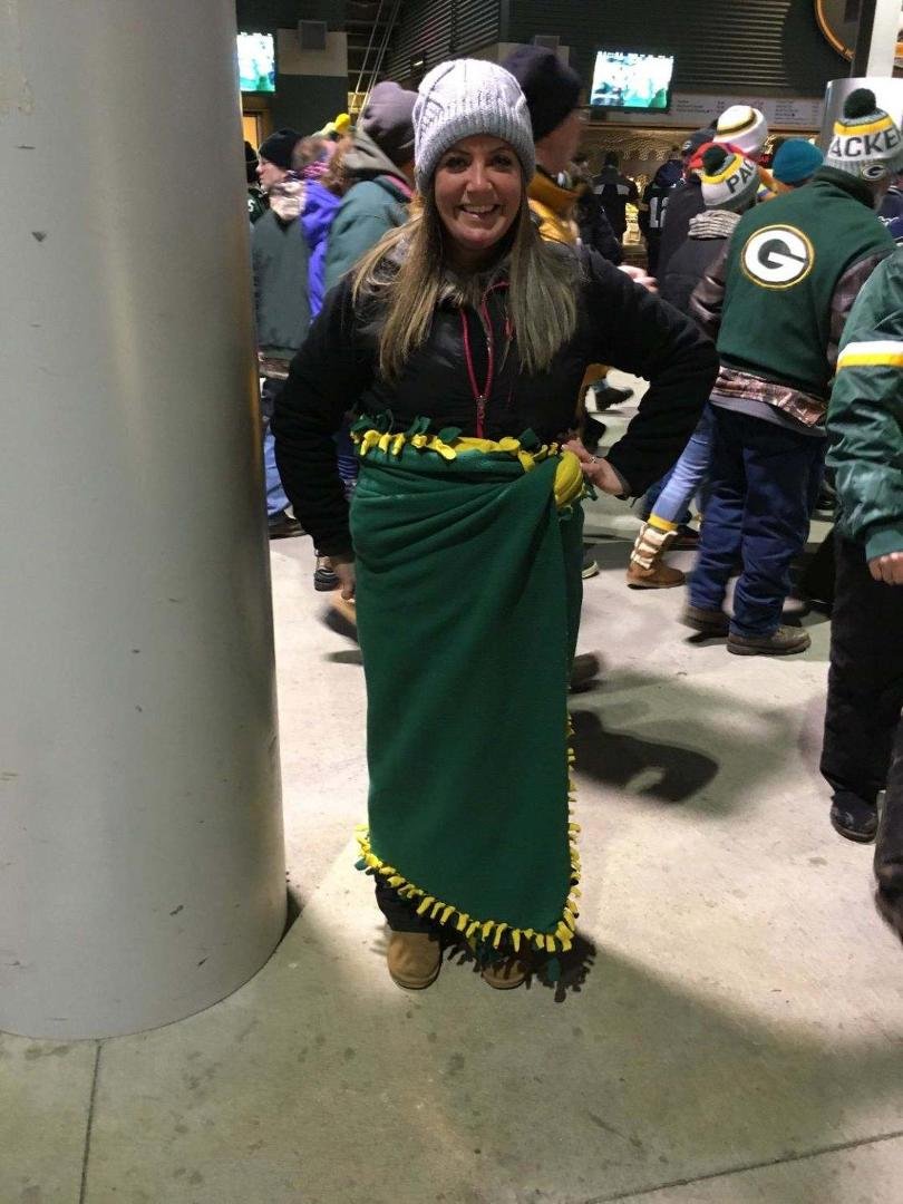 Kaitlin's way to watch the Packers