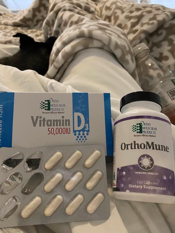 What my family was strongly advised to take for our COVID and for protection against COVID.
Zelenski Protocol , may be a spelling error. The right bottle has N-Ac , Quercentine (both stop COVID replication, I am told, Vita