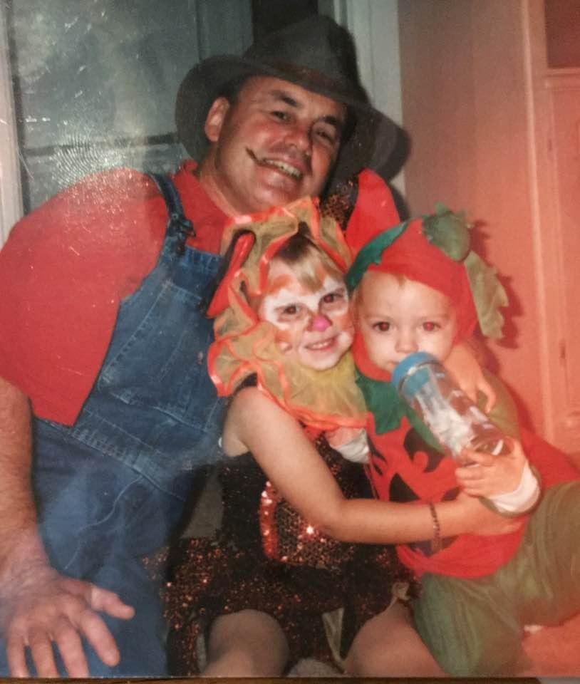Another memory. Katie, Kylie and Mike 2000.
