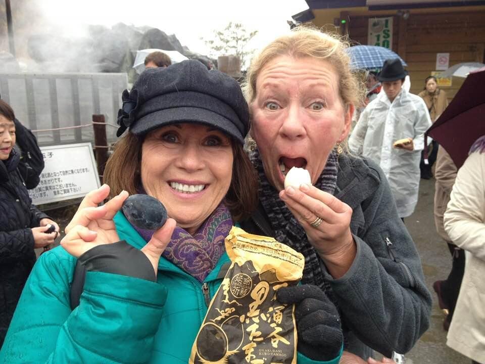 Look what we were doing 5 yrs ago! Japan...black sulfur eggs...sisters=lifelong memories❣️
