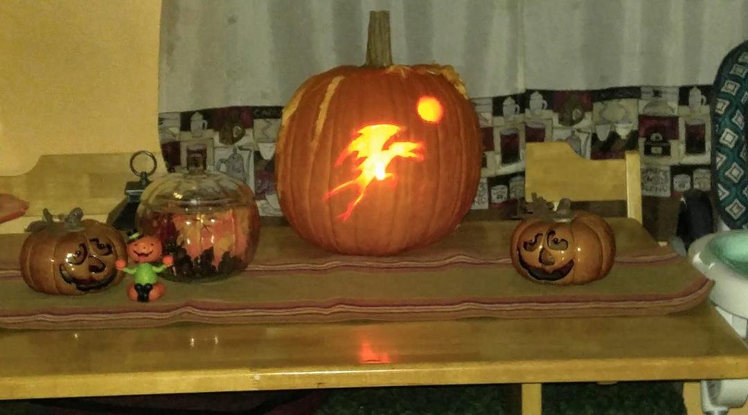 Kyle's pumpkin did a great job