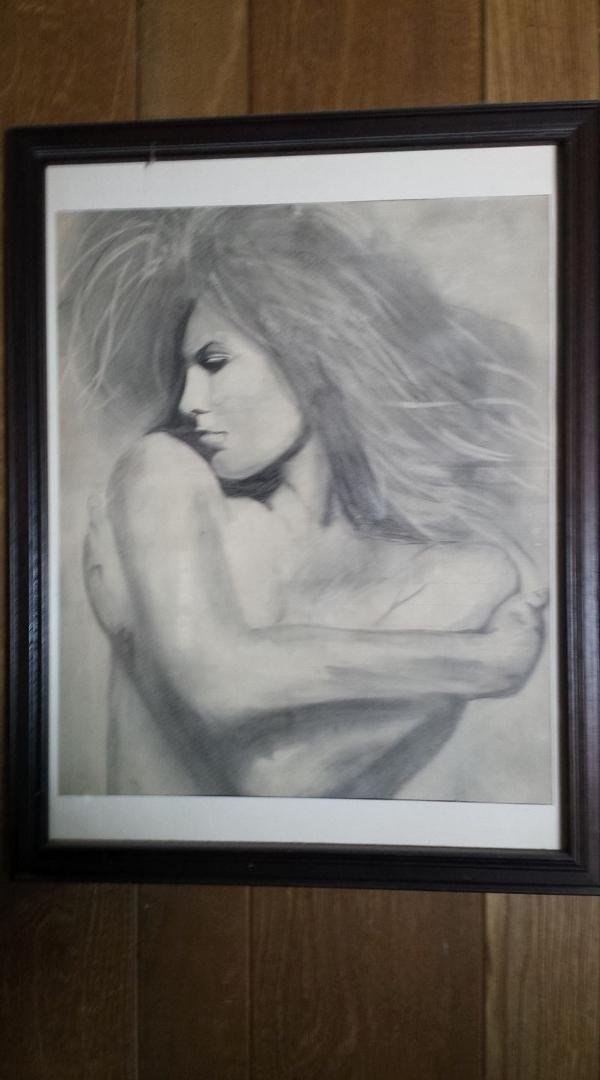 I drew this in Pencil in 1973 of Vanessa Redgrave as Isadora Duncan. One of my better drawings.