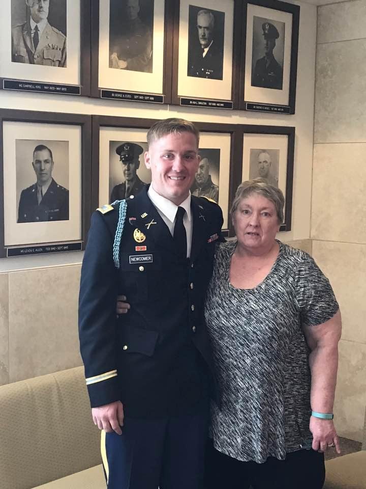 Oldest grandson, 2Lt. Mark Austen Newcomer.  Beyond proud!  Army 💪!  ❤️
