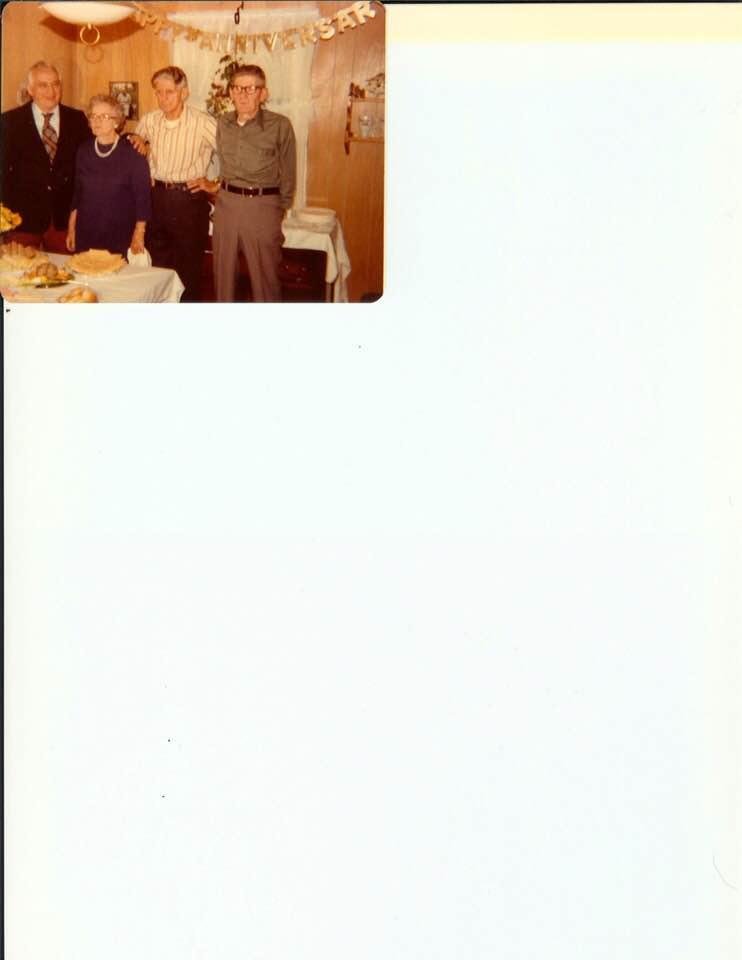 I have very few pictures of my Dad. My Father in the stripe shirt with my Mother and two Uncles.
As a youngster I just did not know how hard life was for my Father working in the coal mines! Dad I know now and please know I