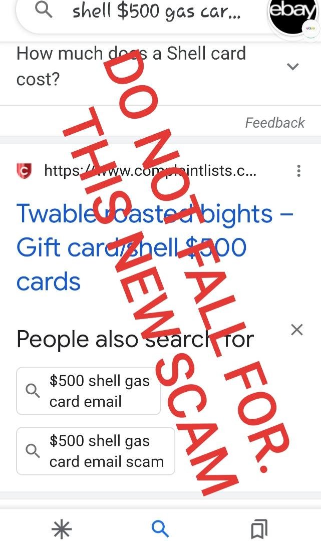 This is a new scam floating around Do not fall for this too good to he true shell gas card scam, it claims to be a $500 gas gift card you take a survey then they want $1.95 after you pay the $1.95 they will hit your card fo