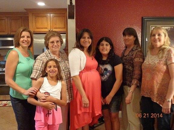 Me and My Girls.  Taken at Jeannette's baby shower.