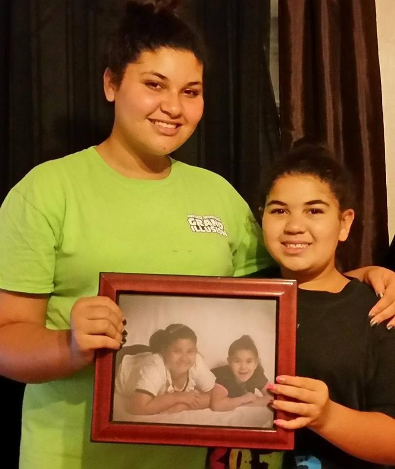Our girls are growing up! This framed picture was taken around 2012...three short years later these girls are almost grown. There was an old song that said, turn around and you're tiny, turn around and your grown, turn aro