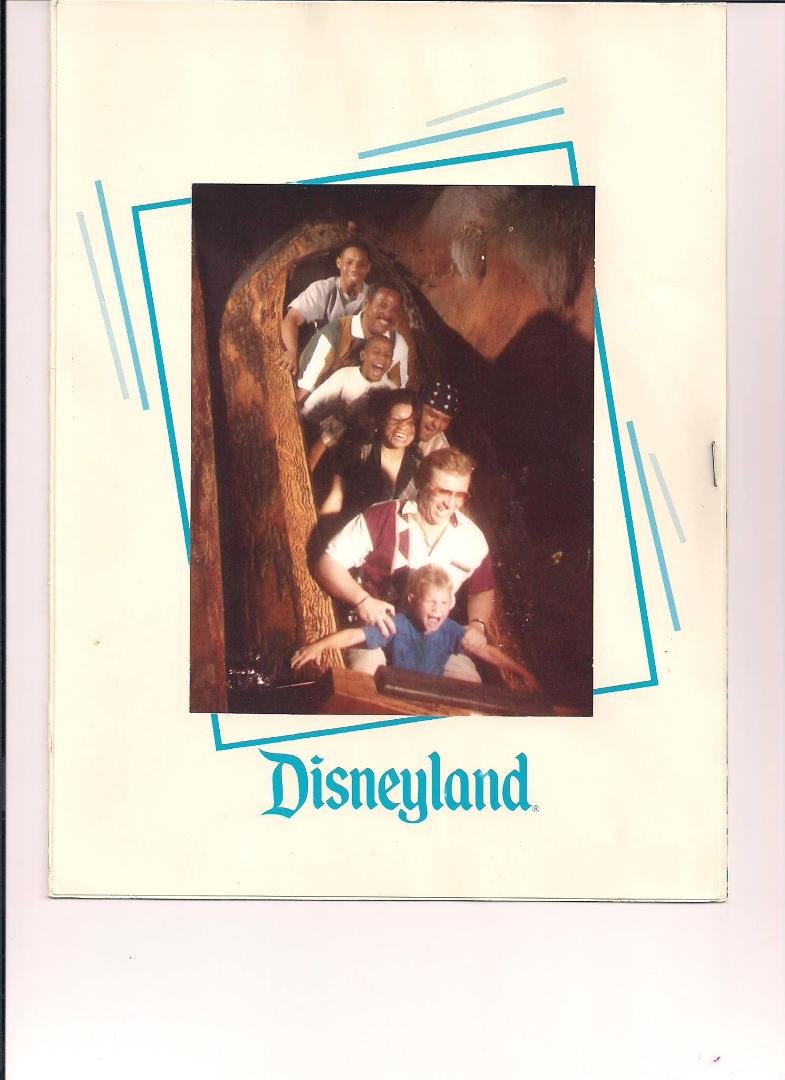 Here is the picture of James Frost at Disneyland. He looks scared to death! lol