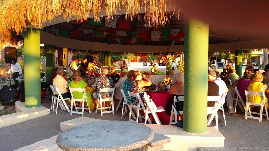Celebrating our 55th anniversary at friends Lynne and Don's 55th Anniversary Celebration in Puerto Penasco.