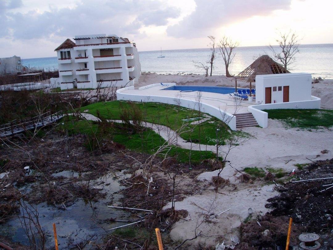 Remember Wilma? This was the Residencias Reef Cozumel.
