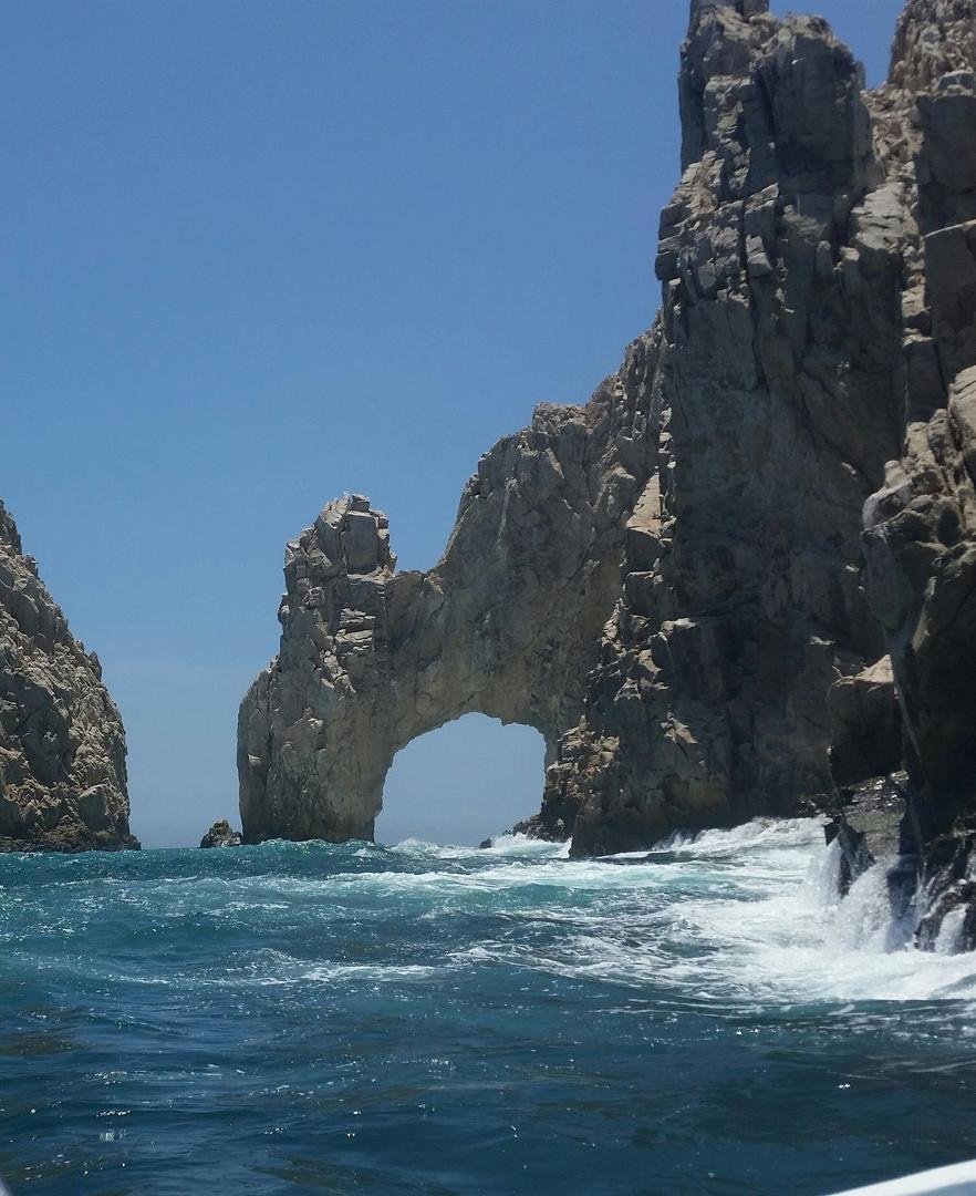 With Vivianne Couch Giusto viewing "The Arch" where the Sea of Cortez meets the Pacific Ocean it's been a great day
