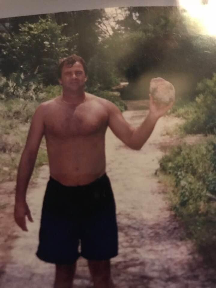 Family used to go to key Waiden Island & spend all day. First coconut found. lol