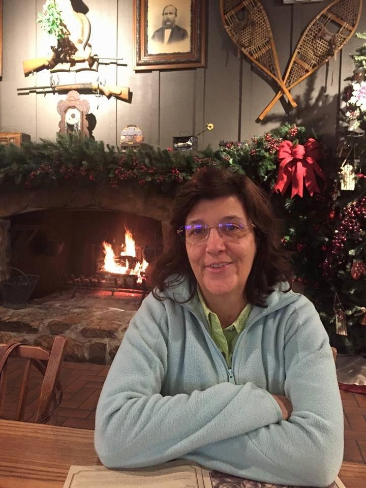 Having breakfast with my sweetheart at Cracker Barrel.