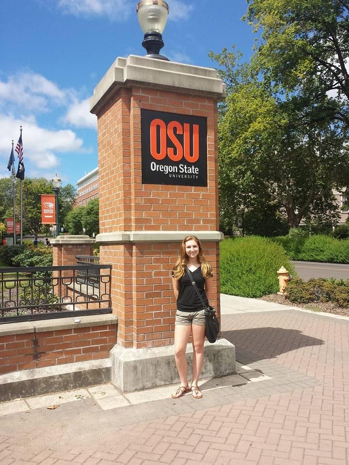 Today Marisa and I toured OSU and UofO. Seems like this one was our favorite of the two.