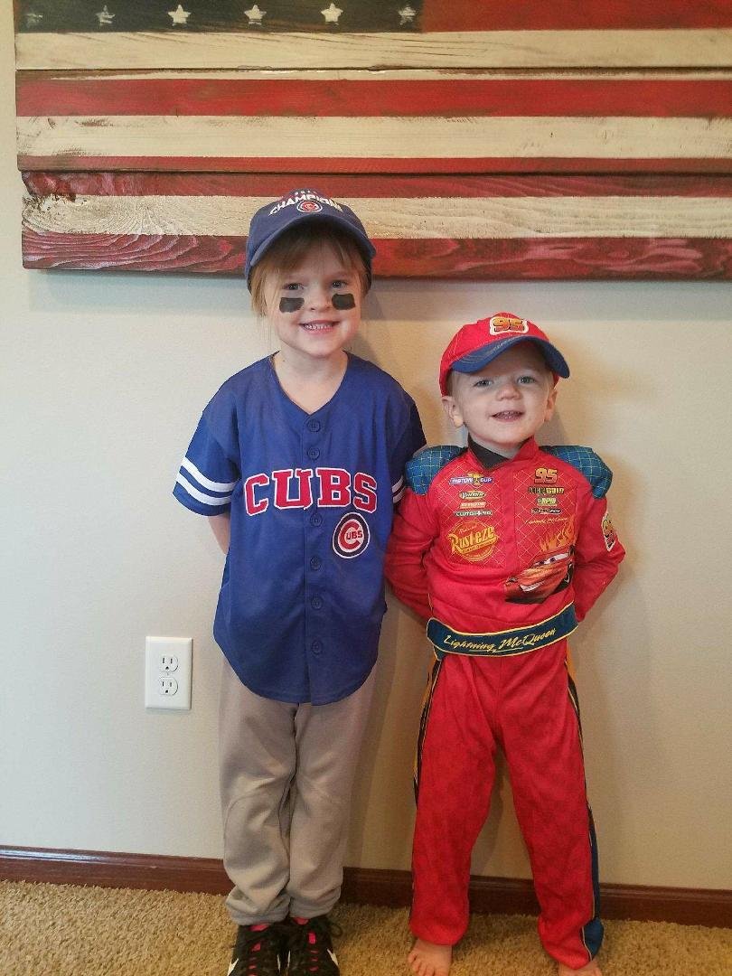 Trick or treat time! Addison and Easton