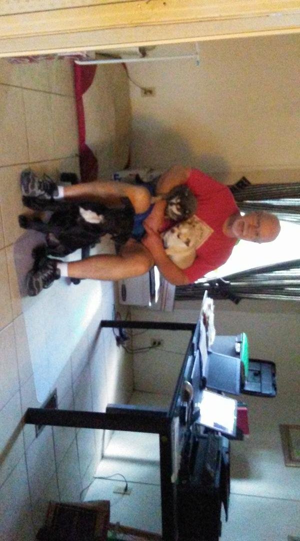 My husband has gone to the dogs.
