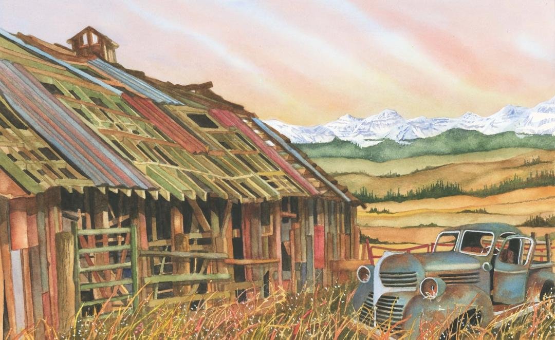 And another Painting....."Foothills Sunset"