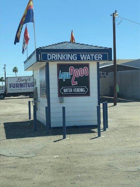 Typical sighting- water stations are all over the town!