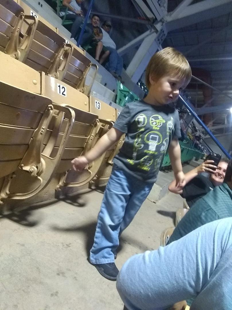 Bryson having a good time at the fair.