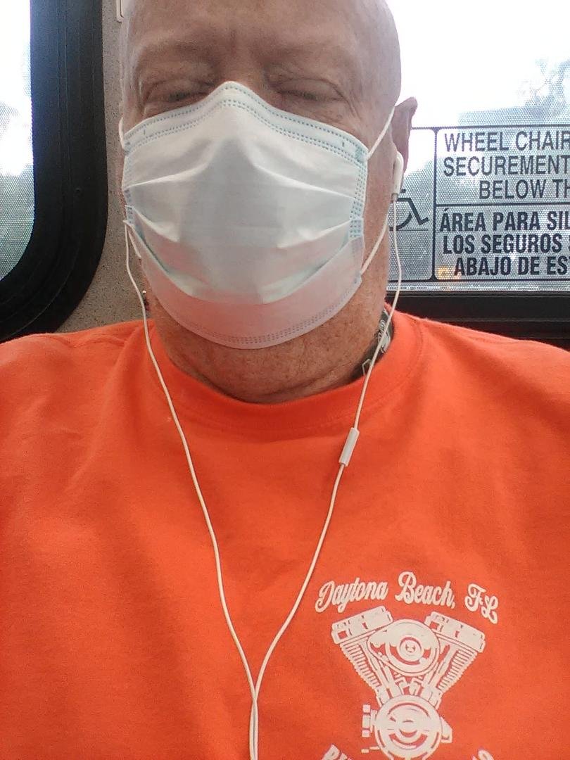 get on the bus it packed time for the mask