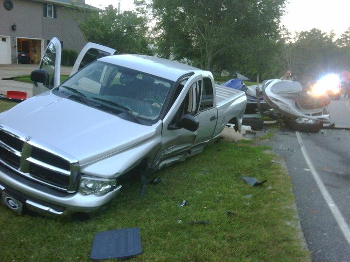 God is great! Eight of us survived a head on collision last night. Wife and I sent to hospital for minor injuries but all involved are living today to be with their families.