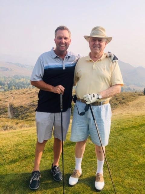 Chad and I had a chance to golf during our stay at Sun Valley, Idaho. As you can see, smoke was in the air and came from a fire in North-West Oregon.