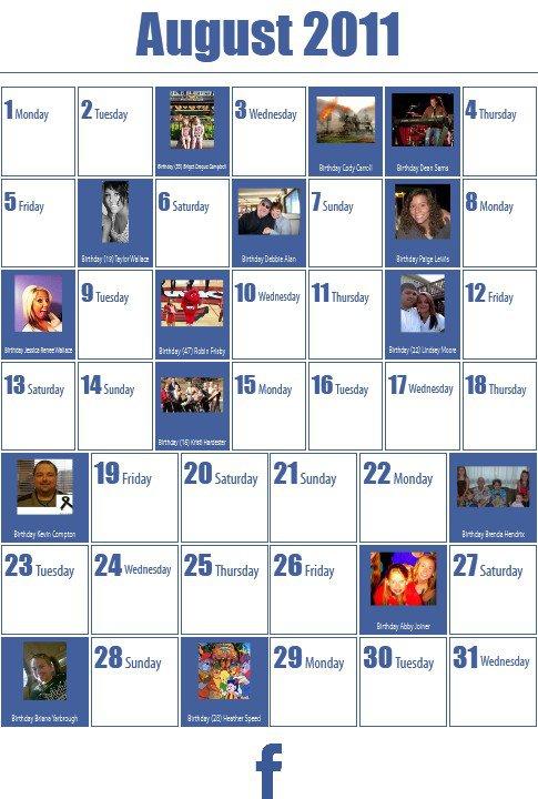 Wanda Bradford's album, 2011 Calendar