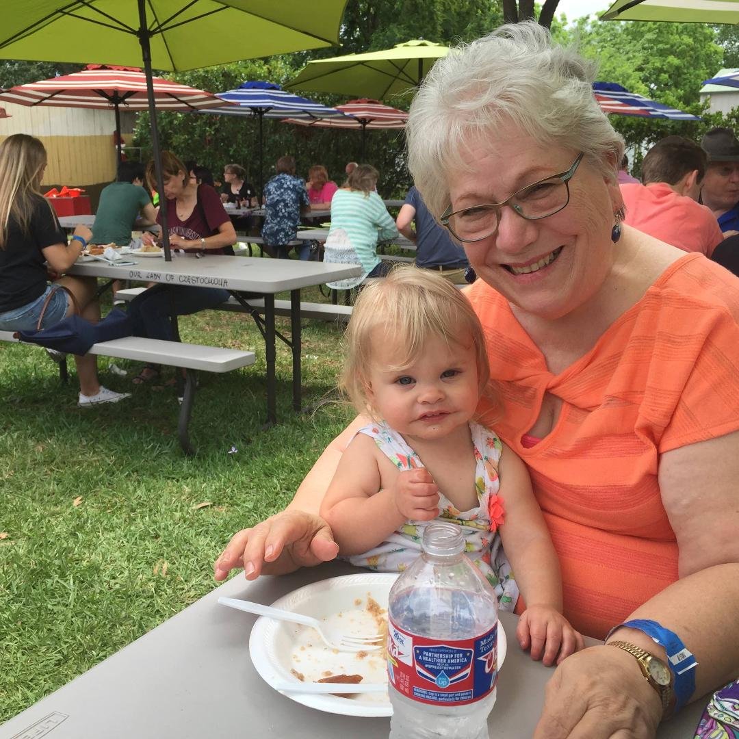 Me & my youngest granddaughter at the Polish Festival.