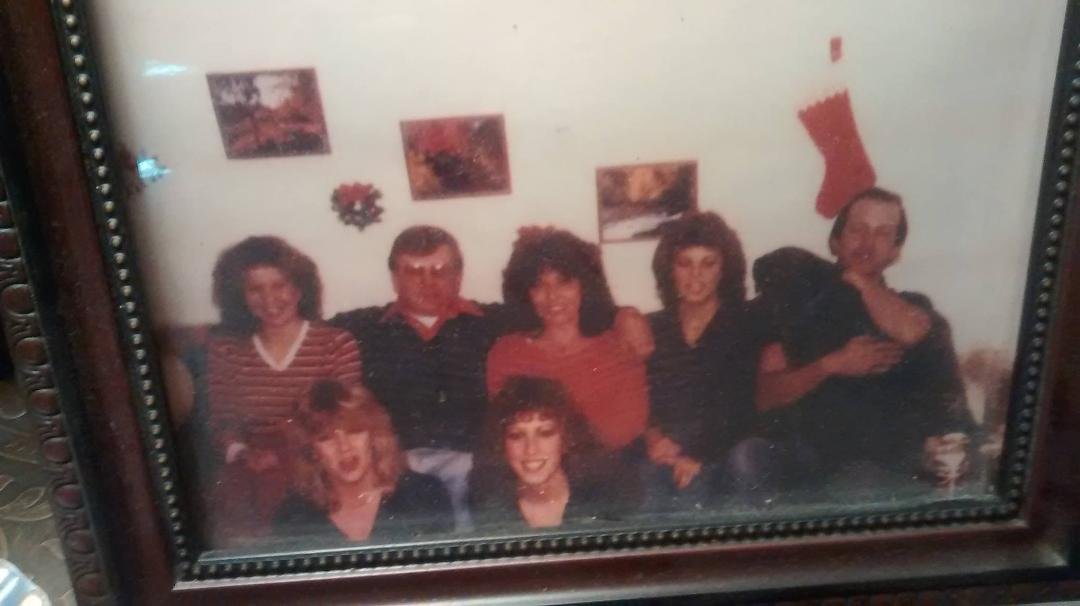 Throw back wed. Look at all that big hair must be the 80s