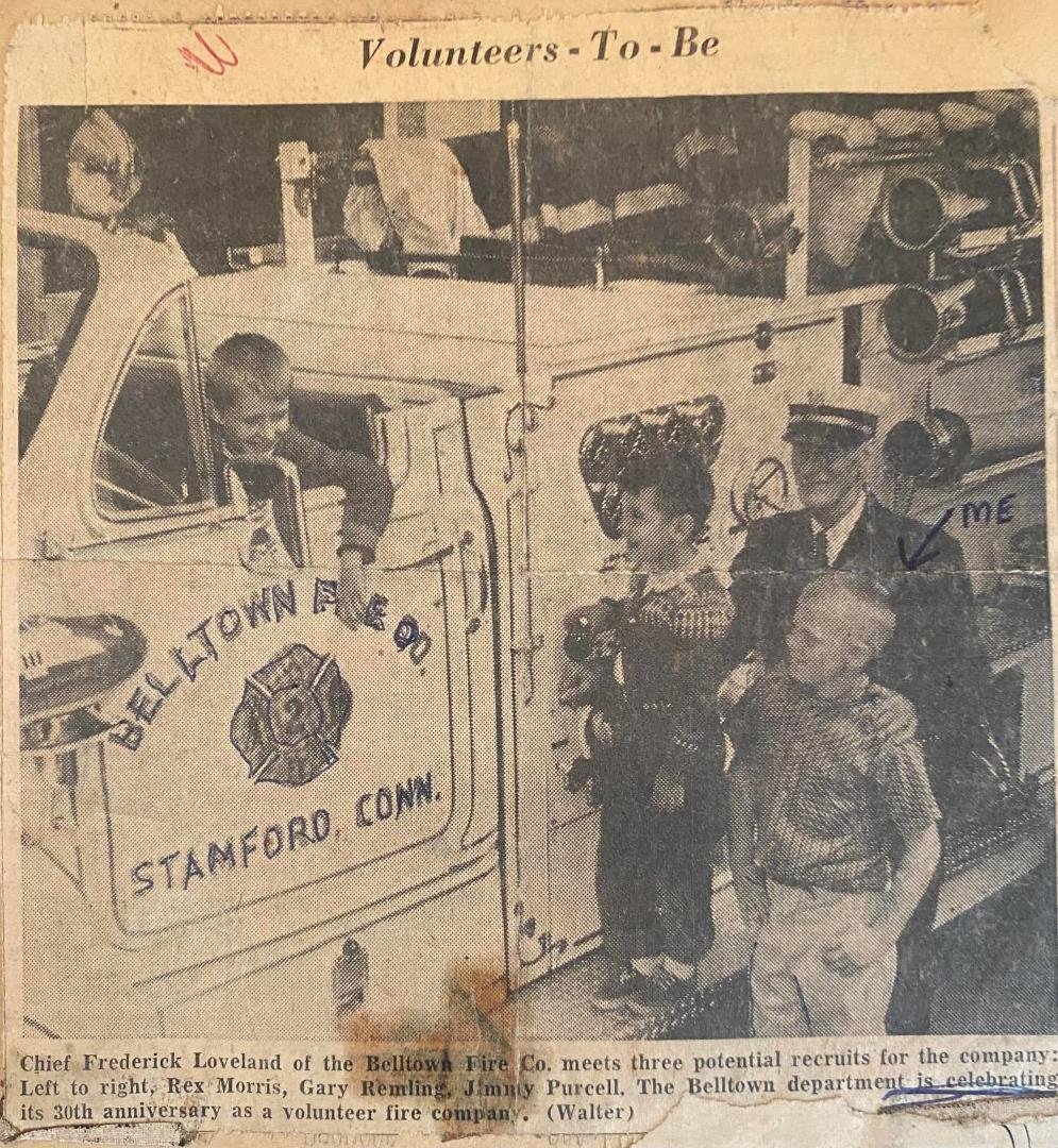 Taken back in 1958 the three of us ended up as Volunteer Firefighters. Rex Morris, Gary Remling to Belltown FD and I went to Stamford Auxiliary FD and Glenbrook FD