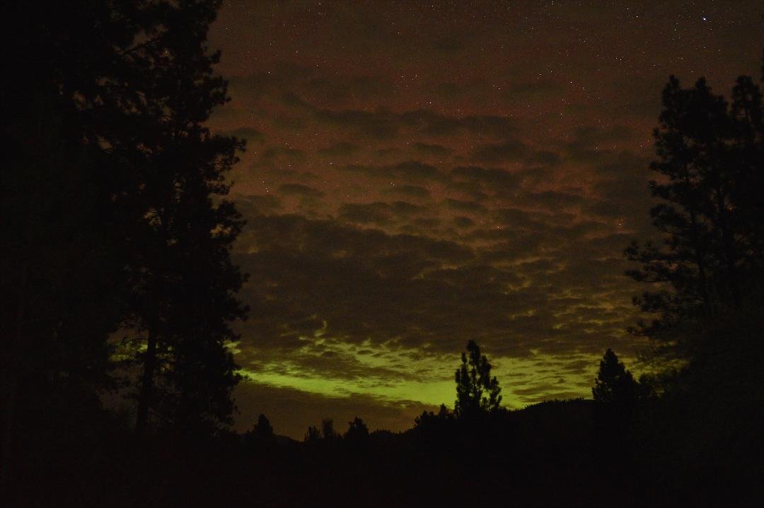 Wasn't really expecting anything. Just as this was picking up the clouds were moving in.